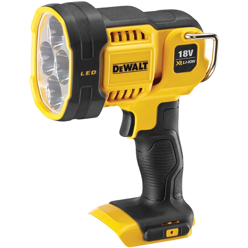 DEWALT DCL043 Jobsite LED Spotlight 20V Cordless 2 Brightness Settings Outdoors Indoor Construction Site Flashlight Bare Tool