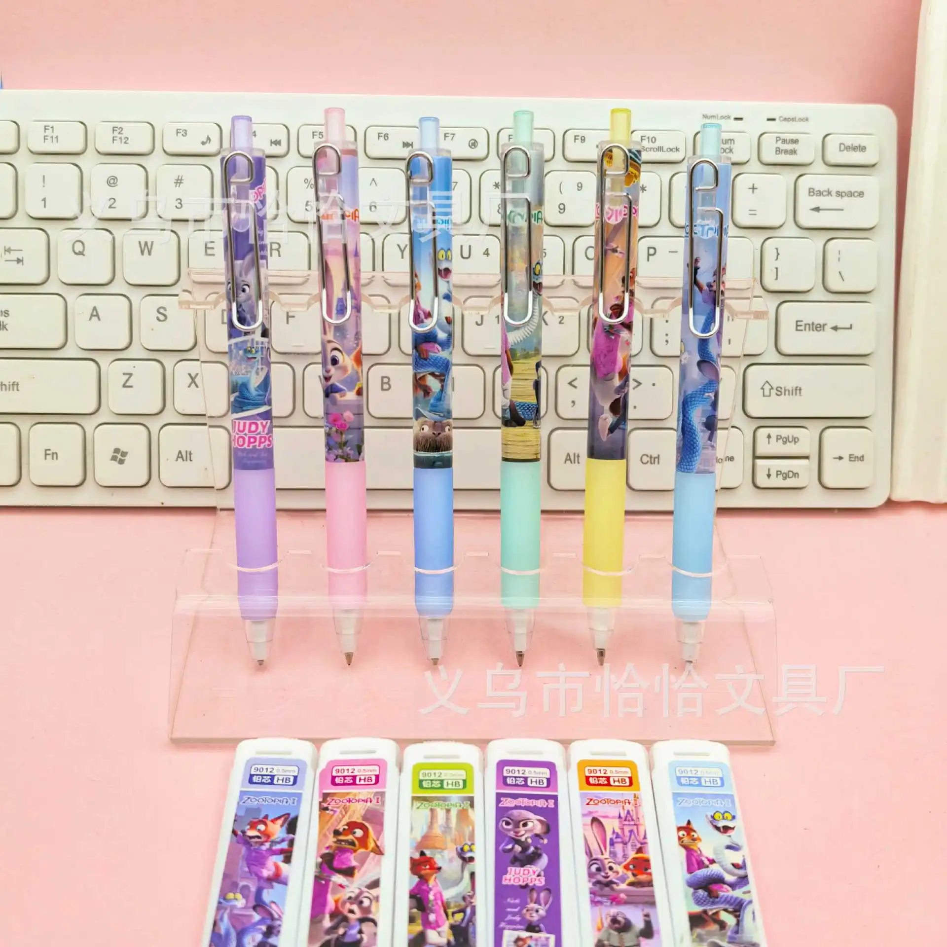 1/4/6pcsfor Zootopia مجموعة أقلام رصاص أوتوماتيكية الكرتون مع قلم رصاص الملء الحرة قطع الصحافة قلم رصاص نشاط الطالب الرصاص #4
