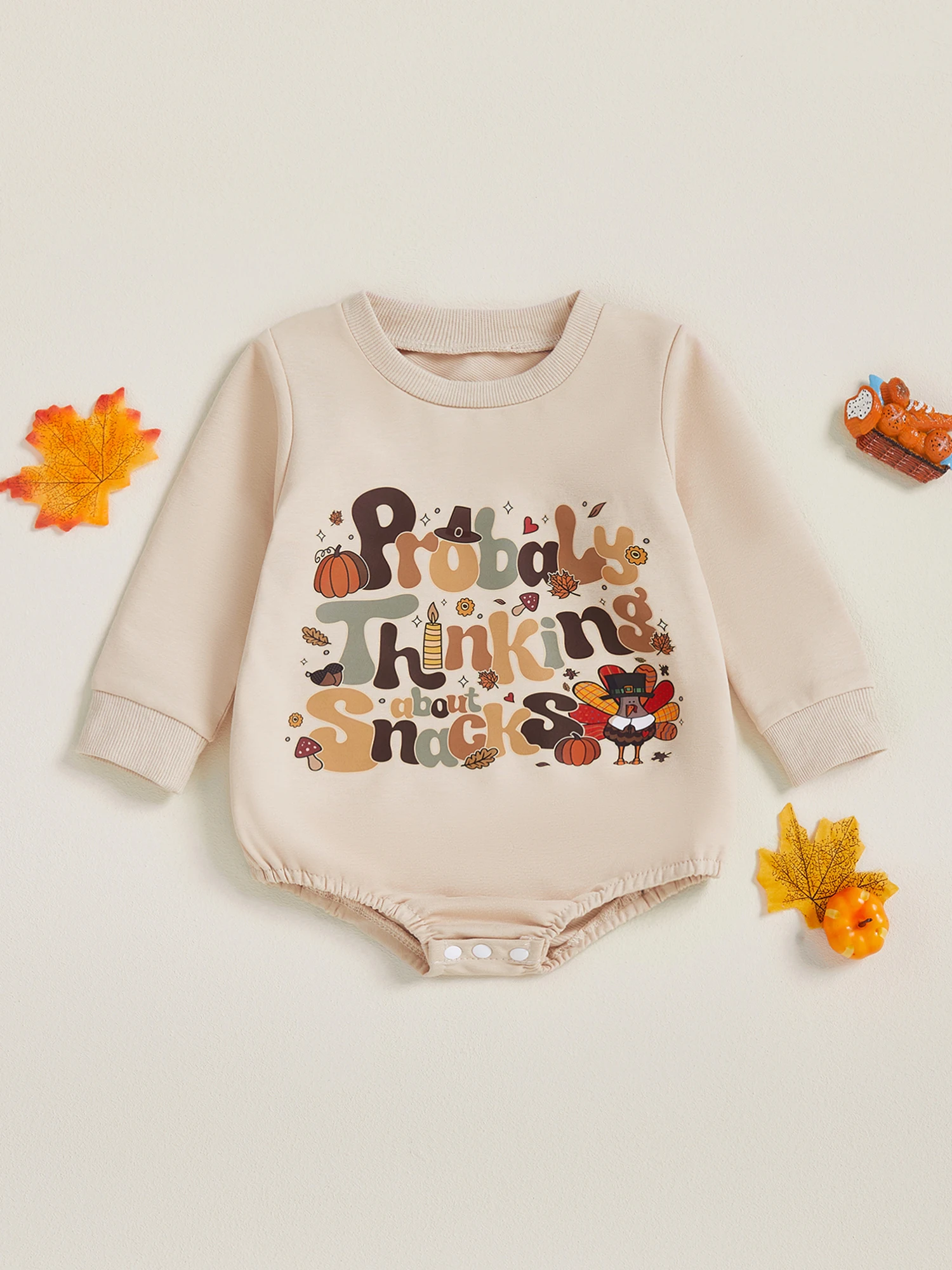 

Комбинезон для маленьких девочек на День Благодарения с турецким принтом и рукавами с рюшами. Очаровательный наряд для новорожденного на День Благодарения.