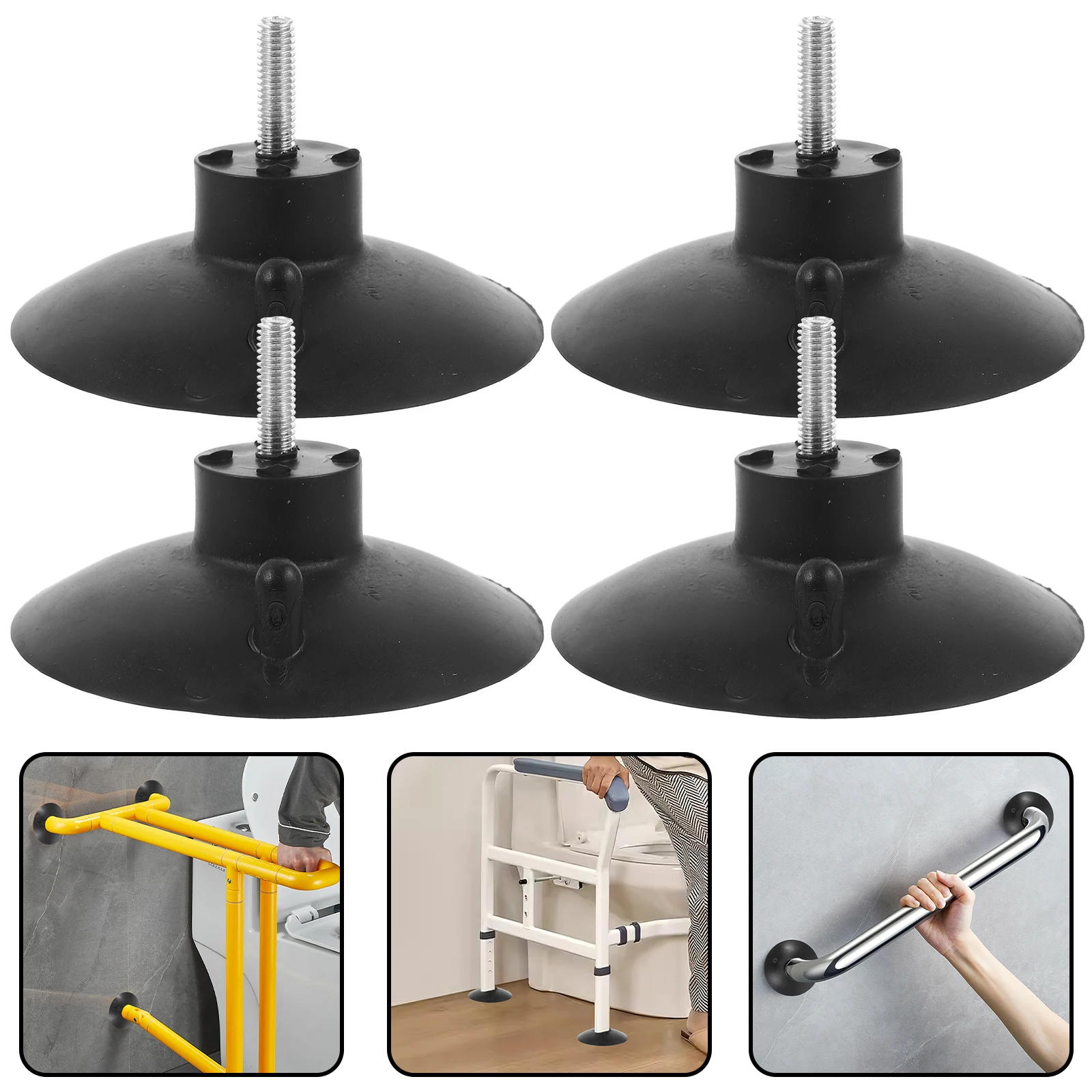 

4pcs Anti-Slip Cap Floor Protectors Screw In Furniture Leveling Pads Non-Slip Chair Feet Tips Chair Leveler For Replacement M6