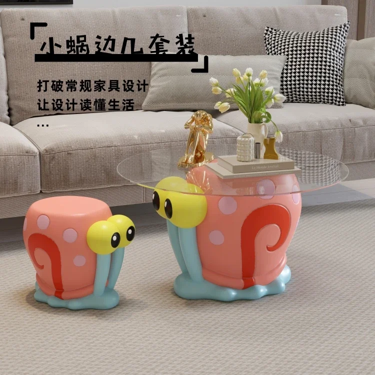 New snail coffee table minimalist living room home creative cartoon cute table removable