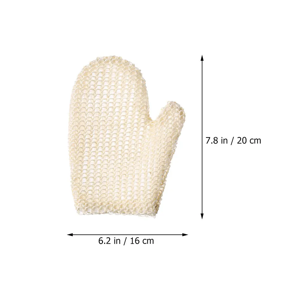 2 قطعة قفازات حمام السيزال التقشير دش قفازات للجسم تنظيف الظهر إزالة الرؤوس السوداء الجلد الميت تدليك لوازم الحمام #4