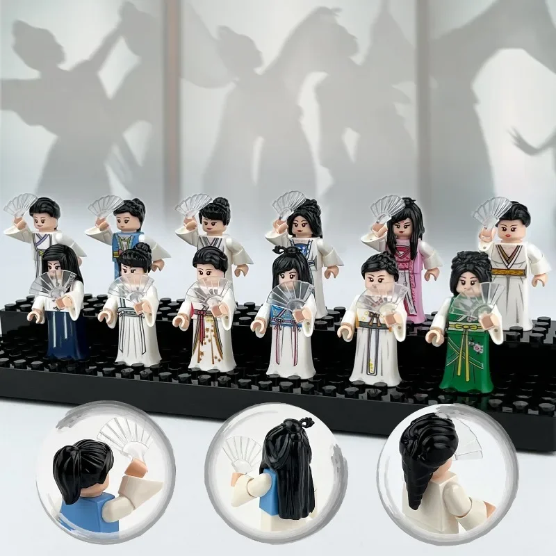 Children's Building Blocks Toy Mini Figure Humanoid Dolls Cartoon Character Birthday Gift Educational Playset for Kids