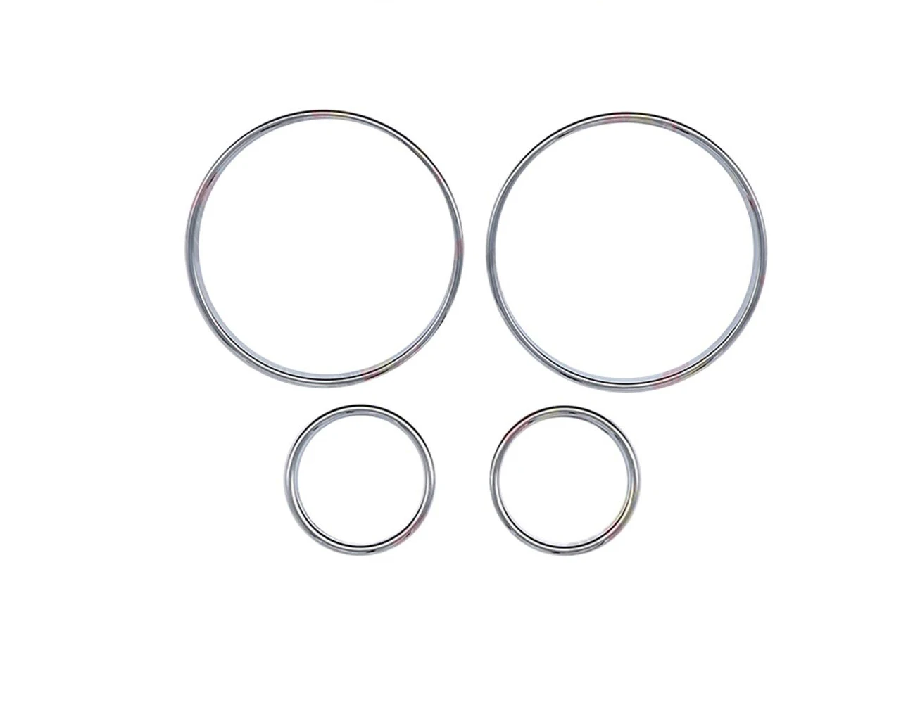 5 SETS Chrome Styling Dashboard Gauge Ring Set For BMW E39 5 Series E38 7 Series E53 X5