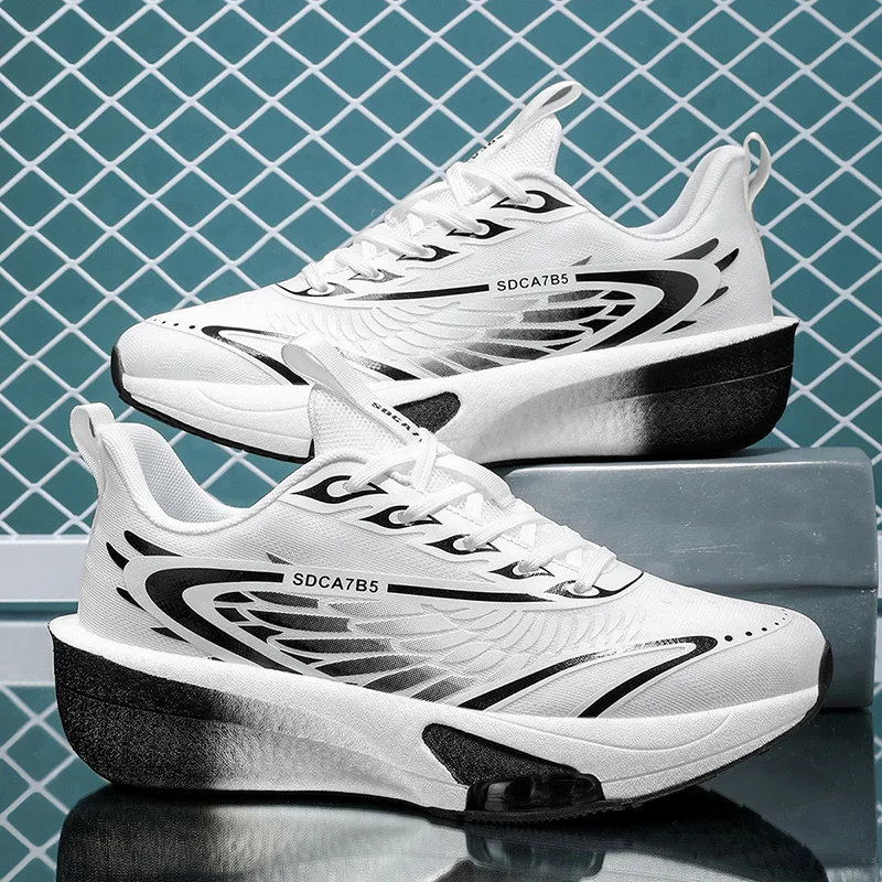 

Мужские повседневные спортивные кроссовки - дышащий верх из сетки, геометрический дизайн, унисекс-стиль, застежка на шнуровке, подходят для бега на открытом воздухе, повседневной носки и праздничных мероприятий (День Святого Патрика, Хэллоуин, Рождество) 