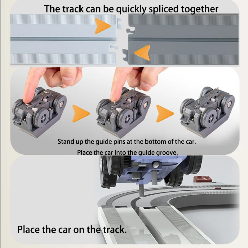 Juego de Rieles de Carreras de Carros Mineros con Energía de Aventura, Vehículo de Ingeniería Eléctrico de Juguete, Ferrocarril Educativo, Regalo Familiar de Aventura para Niños