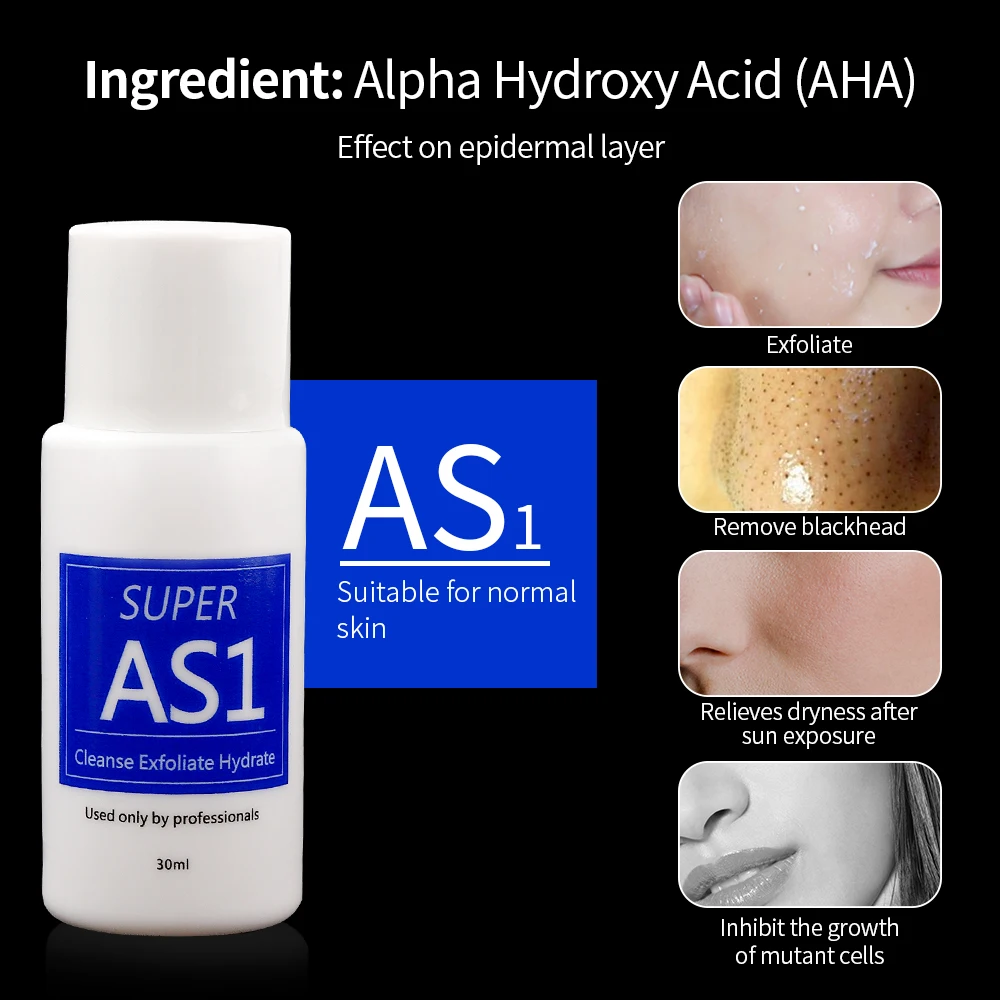 30ml Serum Aqua Peeling Solution AS1 SA3 AO3 Concentrated Liquid Acid Skin Peel For Hydra Dermabrasion Facial Skin Care