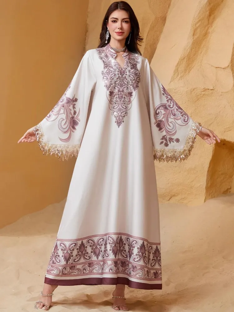 

African Dresses For Women Evening Muslim Fashion Abaya African Clothes Robe Marocaine Luxury Dubai Kaftan Dress Vetement