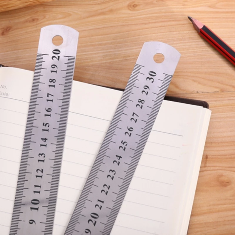 F92C Straight Ruler Measuring Tools for School Office Home Architect Craft 15/20/30cm