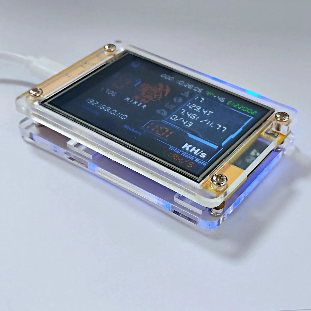 NMMiner NerdMiner CYD Hashrate 960KH/s 2,8 inch Goedkope Yello Display Lucky Miner ESP32-2432S028 Crypto Solo Loterij Bitcoin DROOM