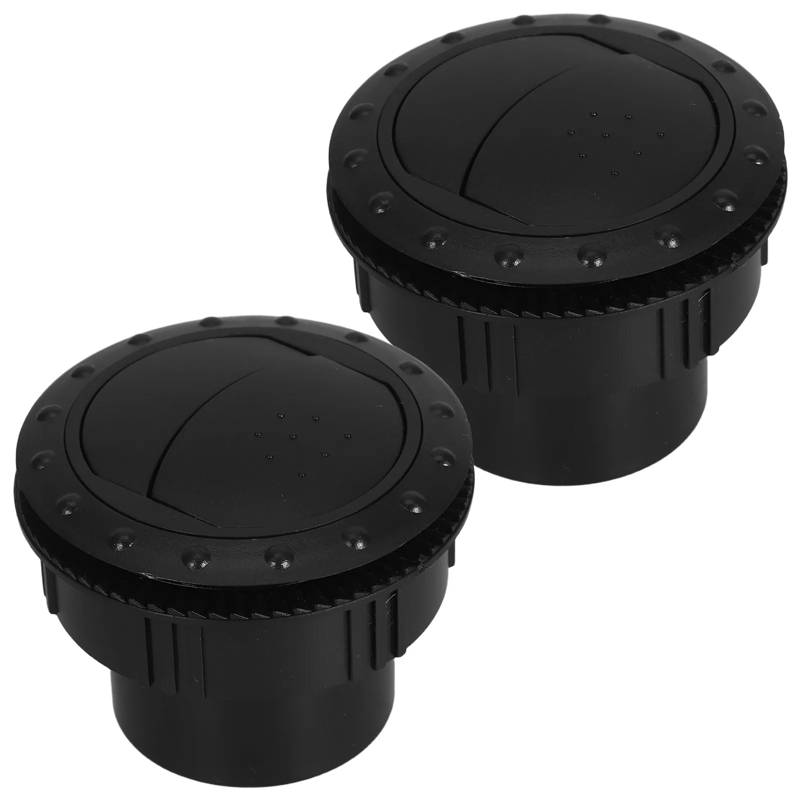 

2Pcs 60Mm Black Car Air Vent Outlet Universal Ac Vent for Rv Interior Rotating Design Easy Installation High Material Durability