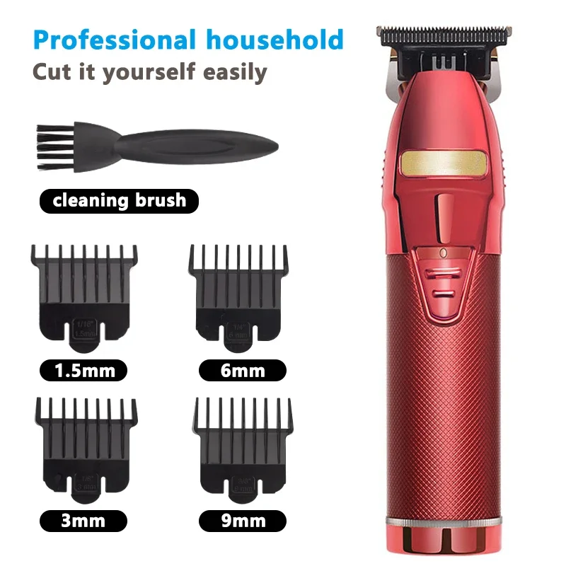 WAIKIL Universal USB rechargeable men's hair clipper with long battery life wireless electric pusher sideburns trimmer