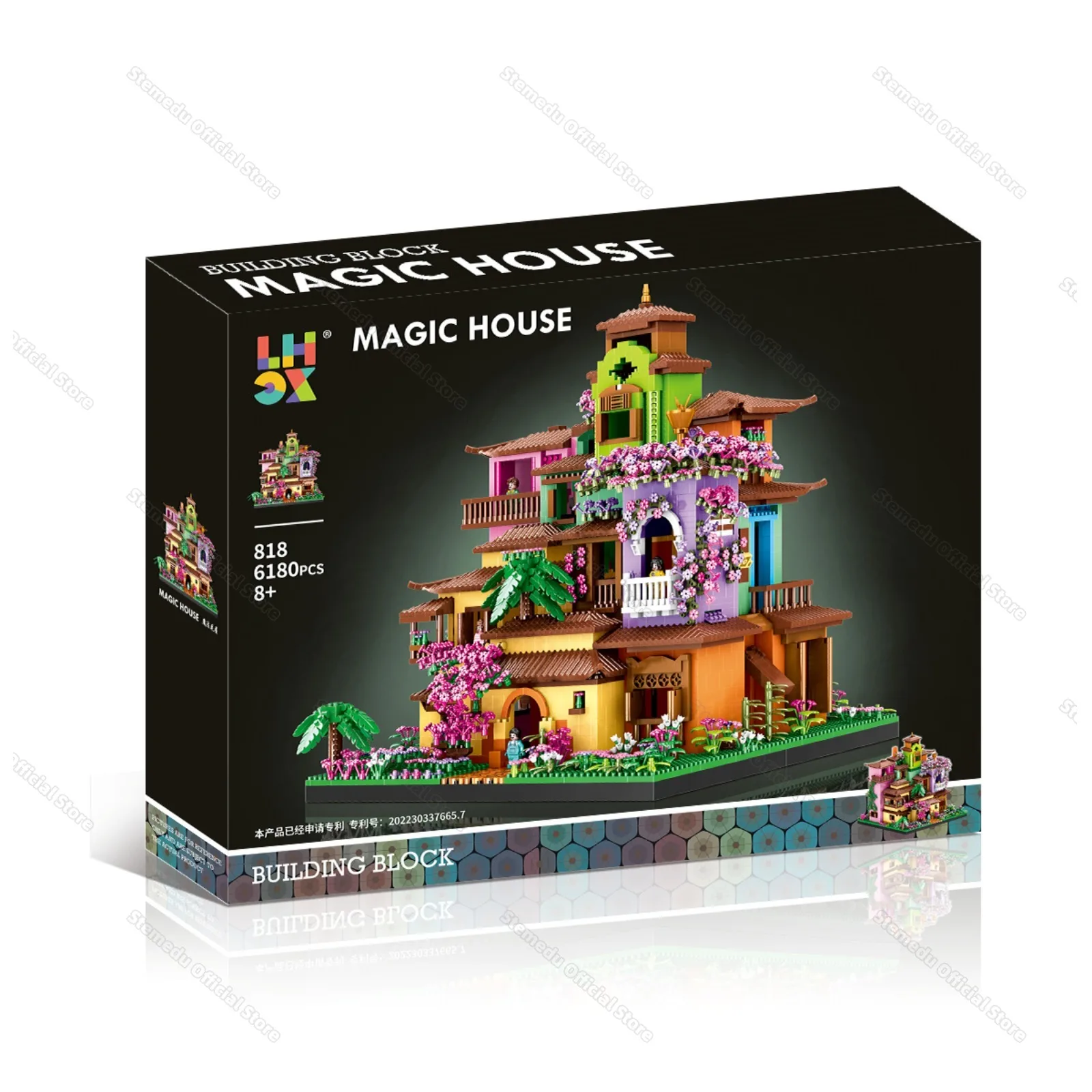6180pcs Creativo Micro Castello Sakura Casa Building Blocks Magic City Street View Villa Casa Modello Assemblaggio FAI DA TE Mattoni Giocattolo Regalo
