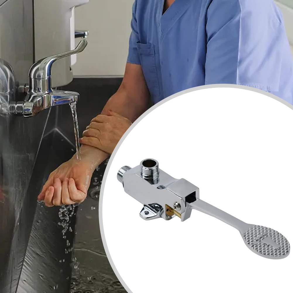 Faucet pé-operado para o escritório da escola do hospital, válvula do interruptor, torneira de substituição, único frio, alta qualidade