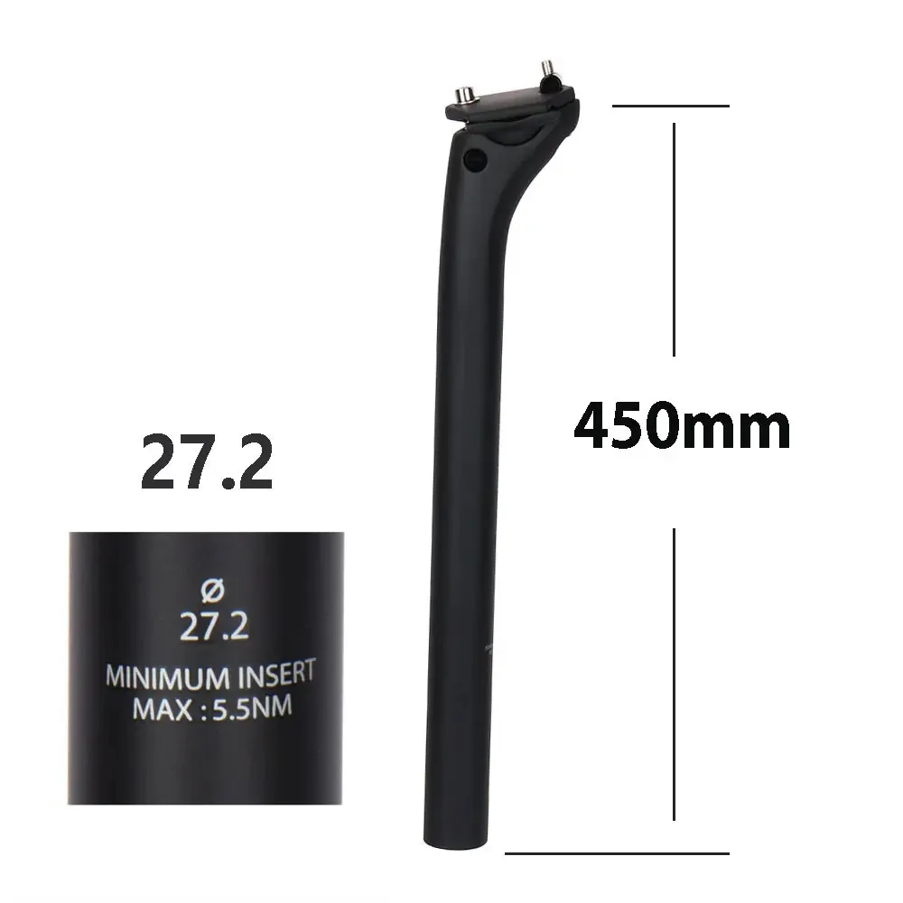 ELITAONE MTB Carbon Seat Post Offset 20mm 25.4 27.2 30.9 31.6mm Mountain/Road Bike Seatpost 350-450mm Light 150g image 3