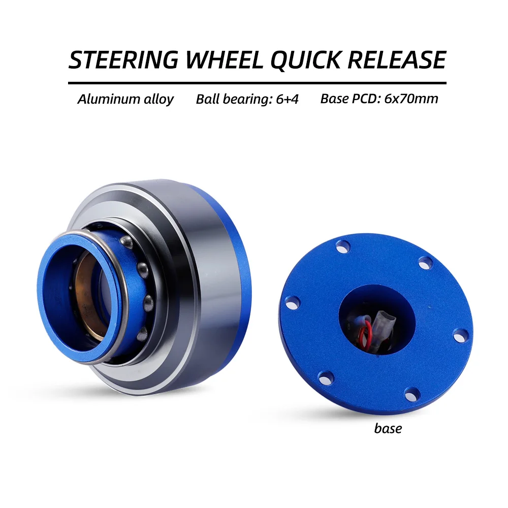 Runsco Steering Wheel Quick Release Hub Snap Off Boss Kit Wheel Adapter 10 Ball Bearing
