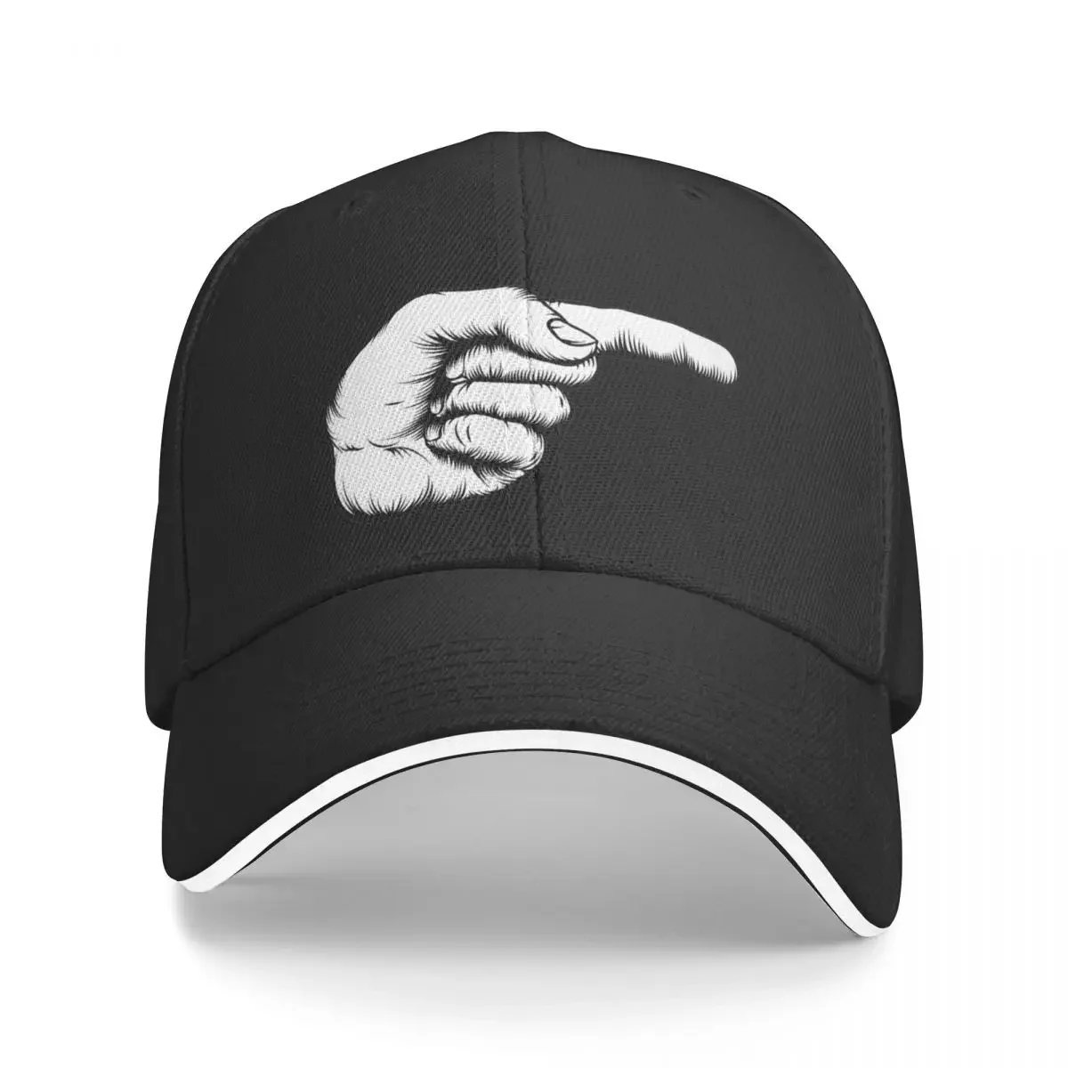 the finger pointing Baseball Cap beach hat black Anime Hat Beach Men's Women's