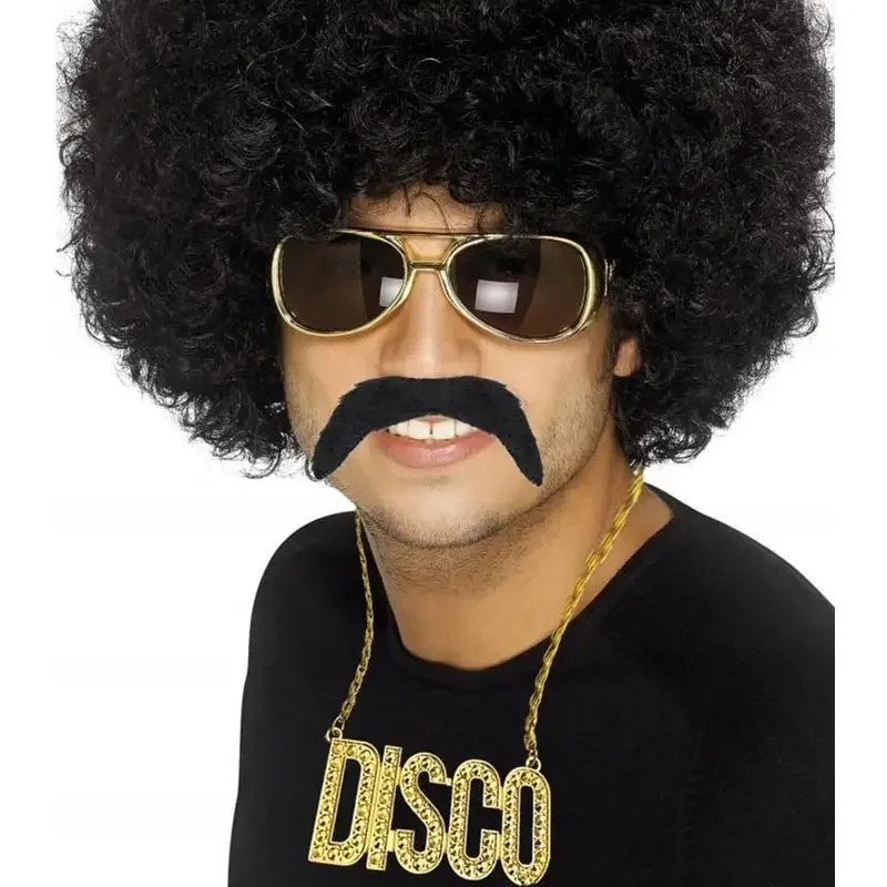 Retro Disco Hippie 60s 70s Cosplay Costume Sets Hiphop Necklace Sunglasses for Men Women Accessories Halloween Carnival Party