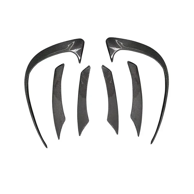 For Mercedes Benz CLS Class W257 CLS53 350 2018+ Carbon fiber wind knife fog lamp air vent decorative strip Auto parts body kit view 3