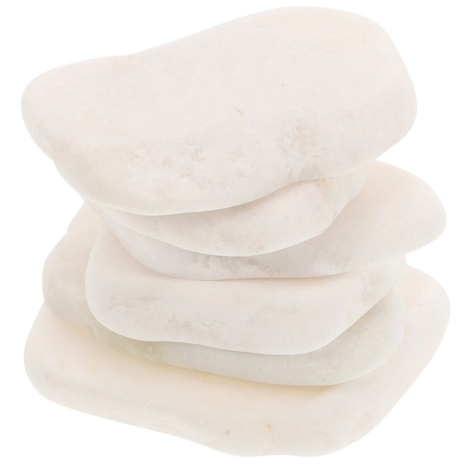 

6pcs Rocks To Paint Stones Crafts Smooth Flat Rocks for DIY Drawing Artistic Toys Kids Creativity Development