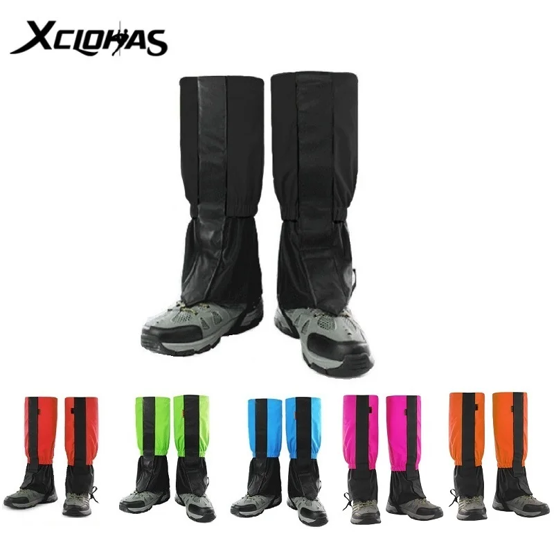 1 Pair Waterproof Leg Gaiters Winter Outdoor Snow Foot Shoes Cover Camping Hiking Skiing Climbing Warmers Snow Gaiters Cover