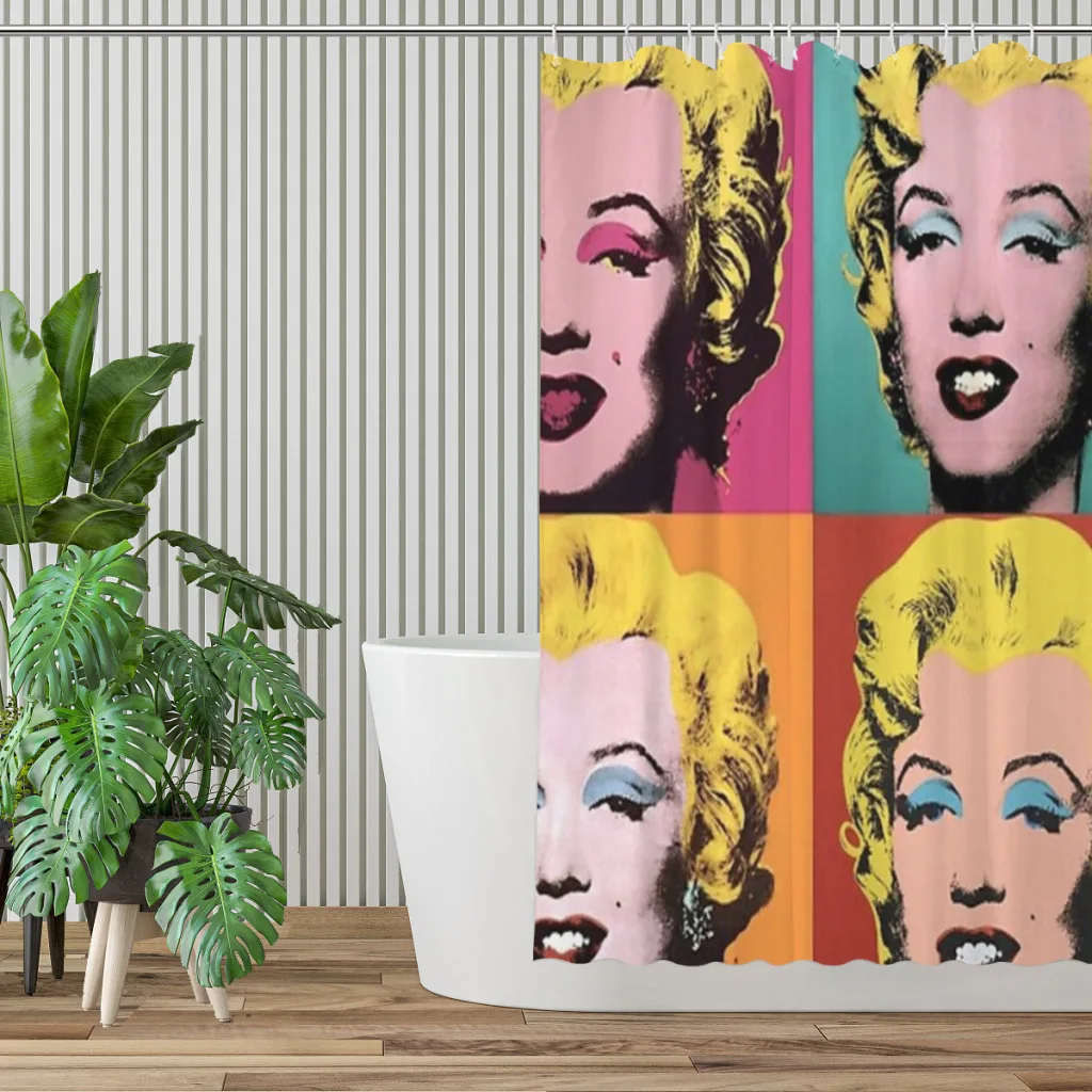 Tenda da doccia bagno Andy Warhol Marilyn decor Modern household curtain Festival gift