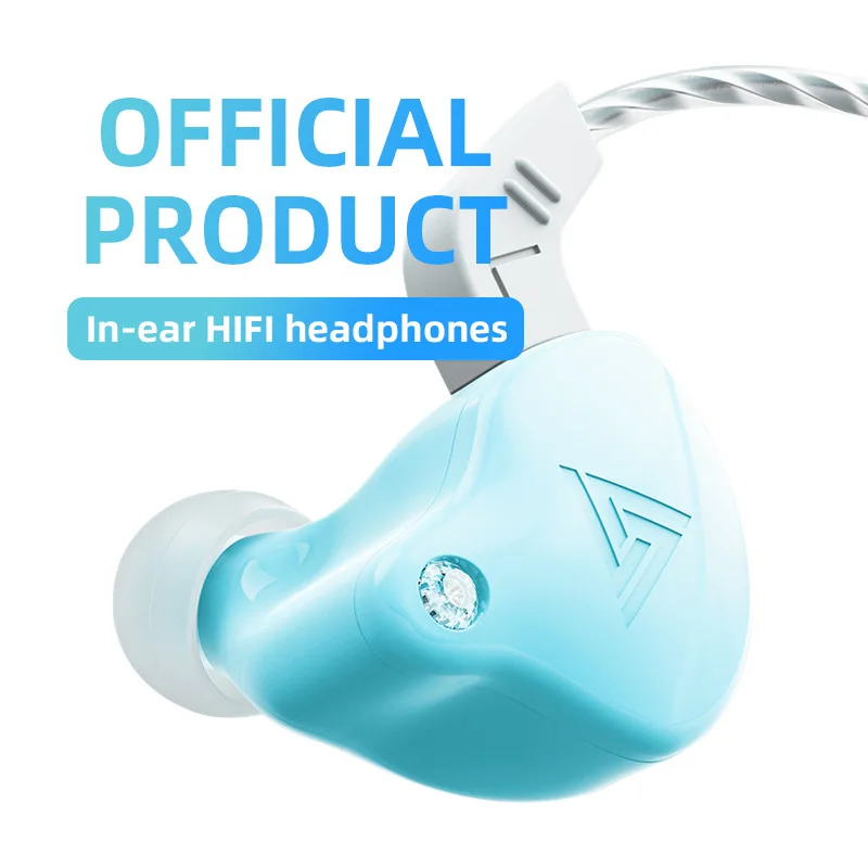 QKZ AK6 X Hifi In-Ear-Kopfhörer mit starkem Bass, kabelgebunden, mit Mikrofon, für Musikgenuss, tägliche Unterhaltung, für Audio-Enthusiasten.