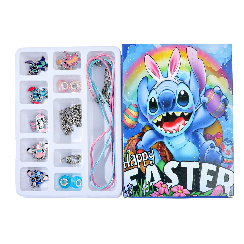 Disney Lilo & Stitch Figura simpatico cartone animato Scatola cieca Ciondolo punto Accessorio moda fai da te da collezione per regalo giocattolo amico