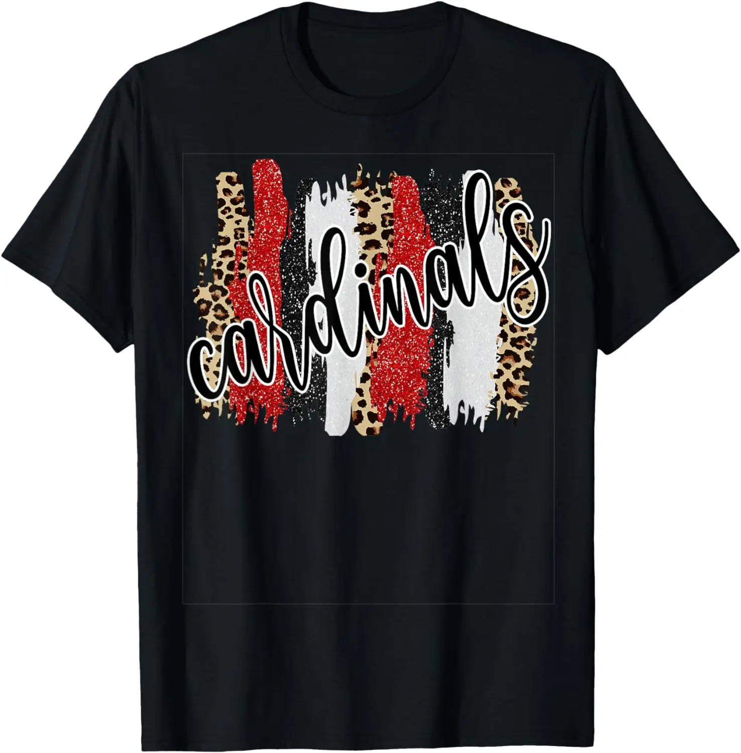 

Red White Black school spirit T-Shirt