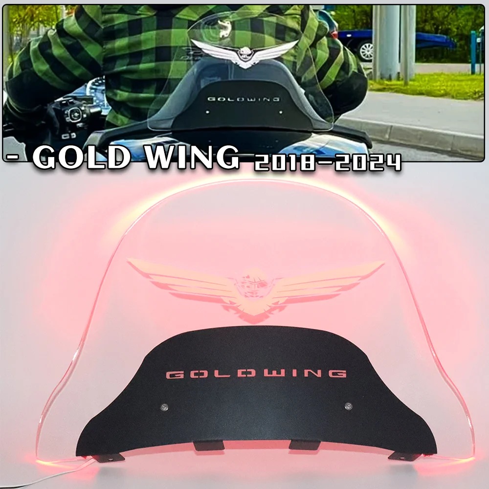 

Gold Wing GL1800 LED Rear Air Deflector for HONDA GOLDWING GL 1800 2018-2024 Accessories Motorcycle Rear Spoiler Windshield