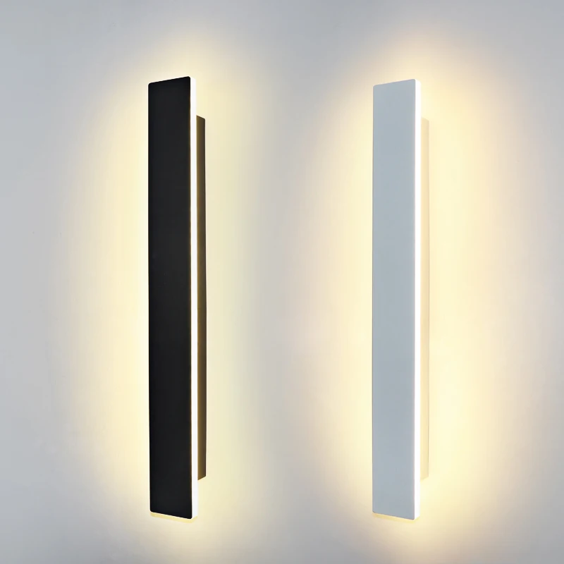 

Modern minimalist LED indoor and outdoor lines, wall slots, wall lamps, bedside living room, background stairs, home lighting AC