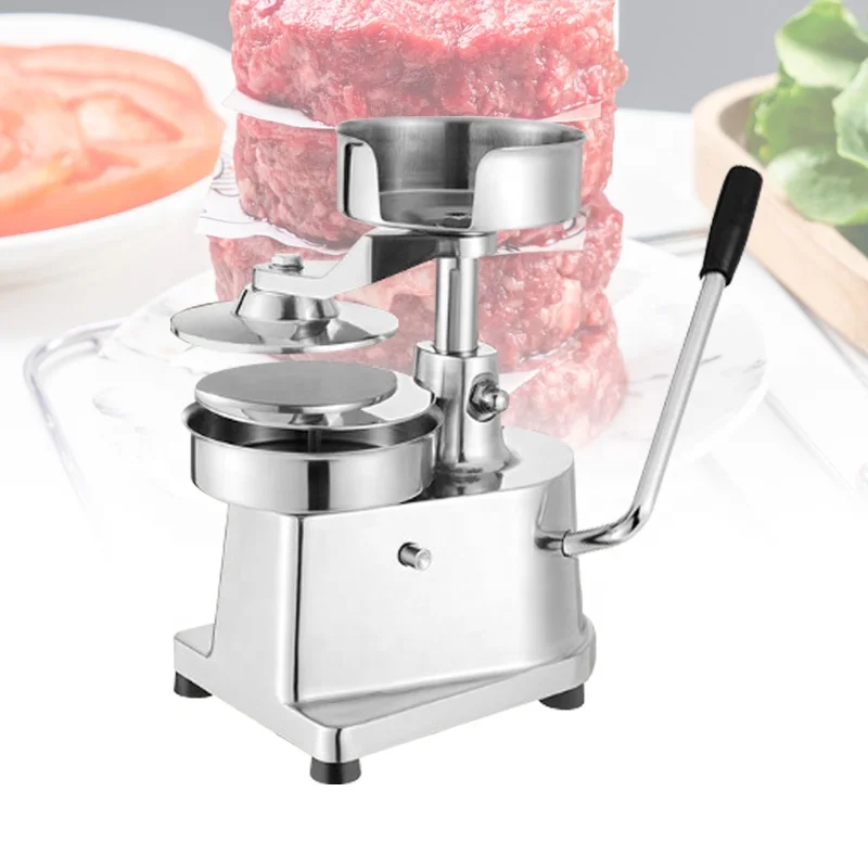 

100mm 130mm Stainless Steel Manual Type Mini Hamburger Press Patty Making Machine Burger Meat Forming Maker