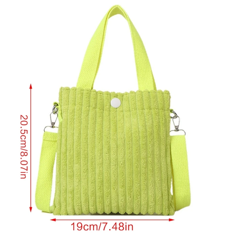 Bolso bandolera moderno Bolso cuadrado pequeño Bolso hombro pana para mujer