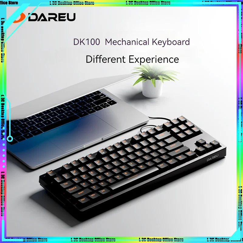 

Dareu Dk100 Mechanical Keyboard 87 Keys Type-c E-sports Gaming Keyboards N-key Rollover Ergonomics Desktop Laptop Pc Gamer Gift