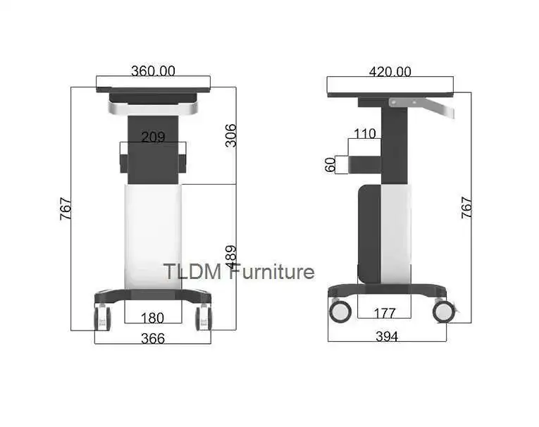 Schoonheidssalon Dienblad Mobiele winkelwagen Gereedschapswagen Professioneel huishoudelijk Multifunctionele wielen Organisatoren Trolleys Kapperrollen
