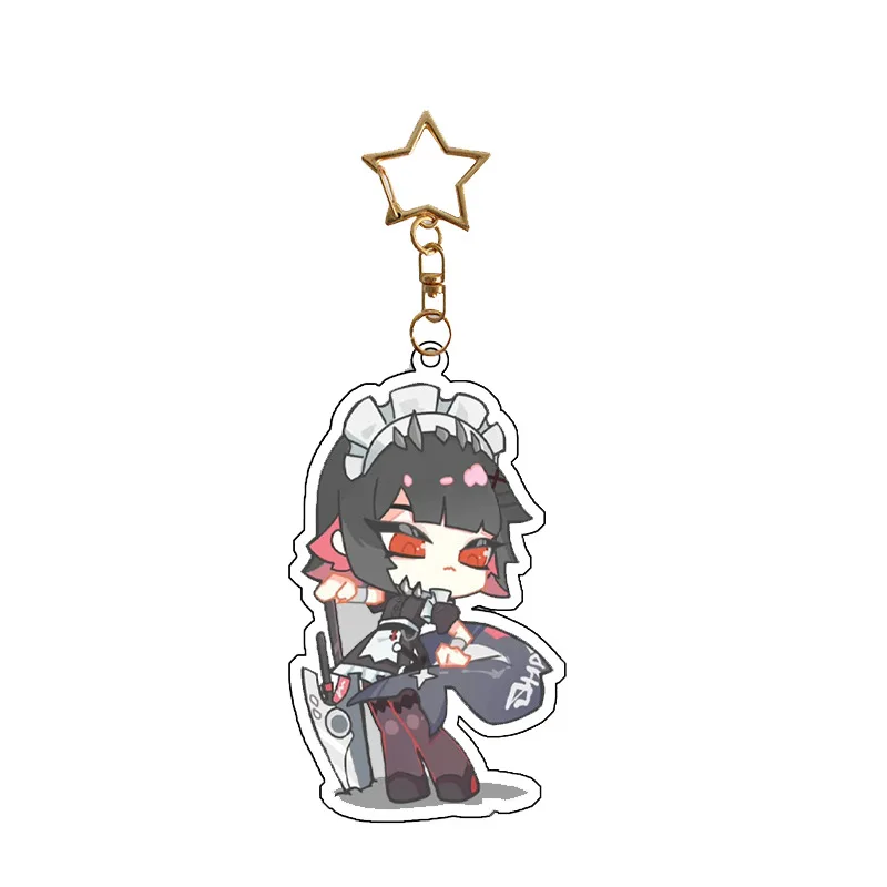 Game Zenless Zone Zero Keyrings Anime Shark Girl Ellen Joe Zhu Yuan Keychains Pendant Car Key Chain Fans Gift Hot Accessories