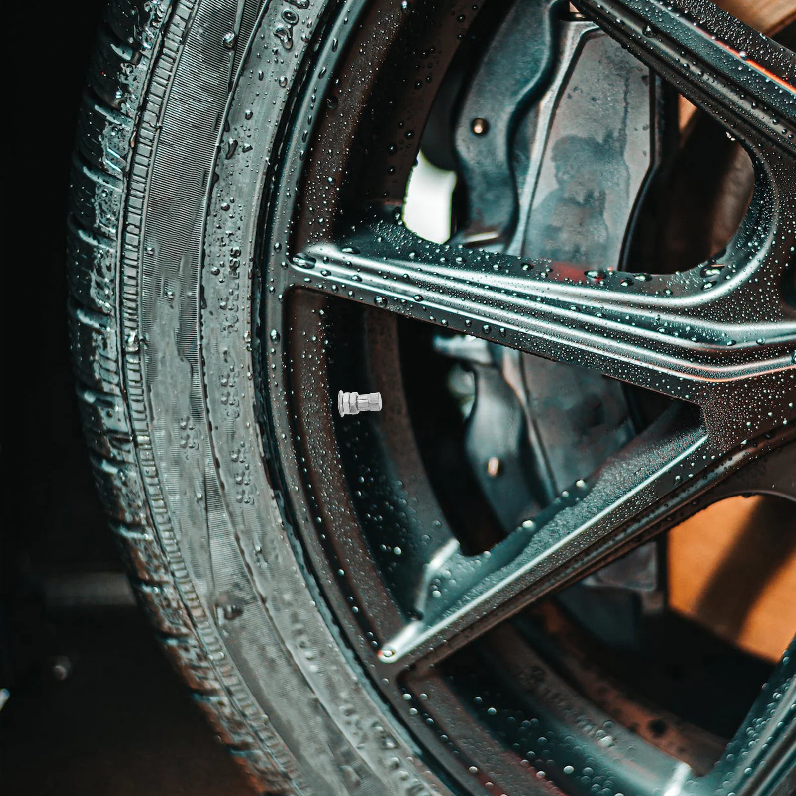 

4pcs Metal Stems For Motorcycle Vehicle Tires Leak-Proof Tubeless Replacement Air Valve Stem Kit Durable High-Temperature