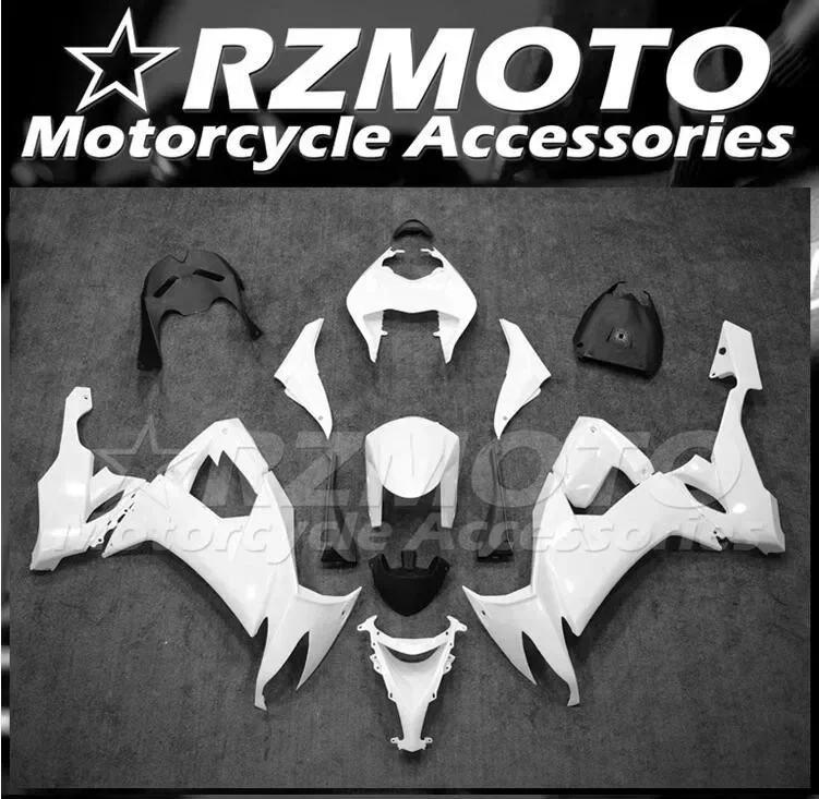 

4Gifts New ABS Motorcycle Fairings Kit Fit For KAWASAKI ZX-10R ZX10R 2008 2009 2010 08 09 10 Bodywork Set White