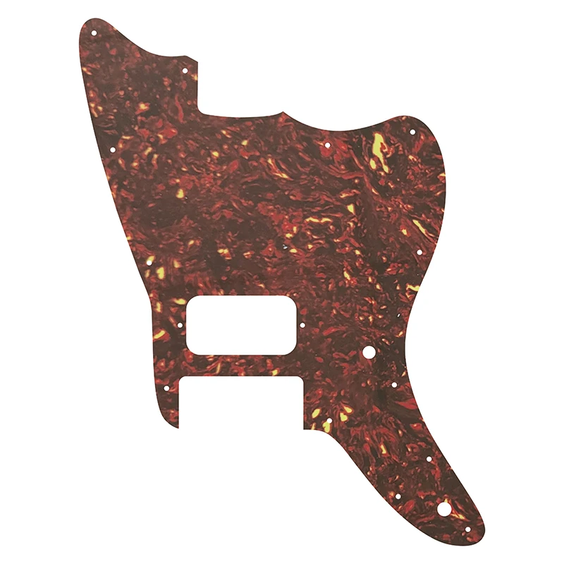 

Feiman Customize Parts For US Fd Squier AFFINITY JAZZMASTER Guitar Pickguard With 1 Humbucker Pickup, Red Tortoise