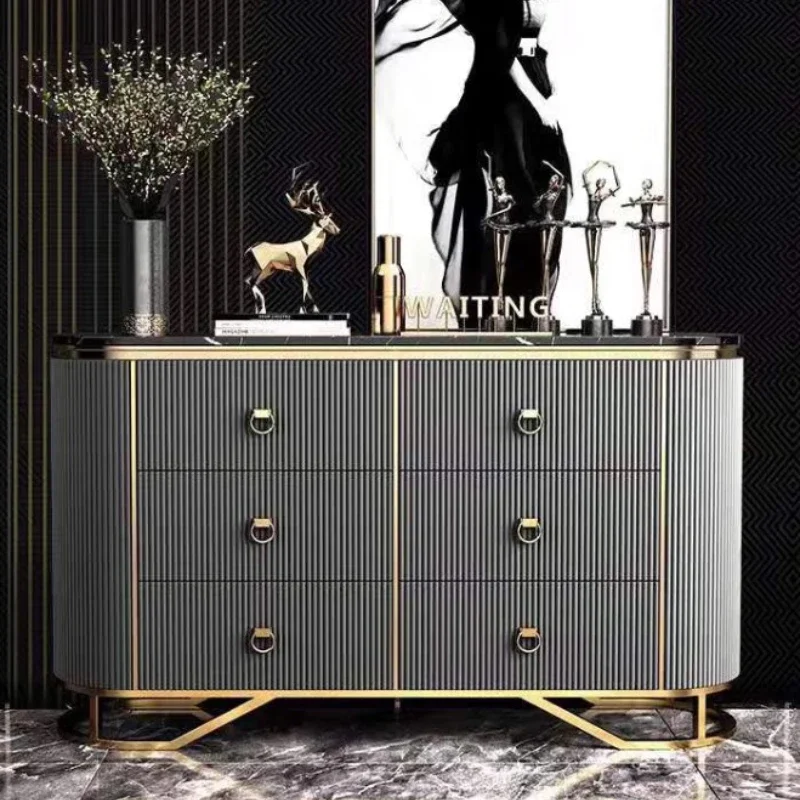 

Black Luxury Morden Cabinets Display Storage Drawers Showcase Organizer Cabinets Komoda Entrance Cajonera Living Room Furniture