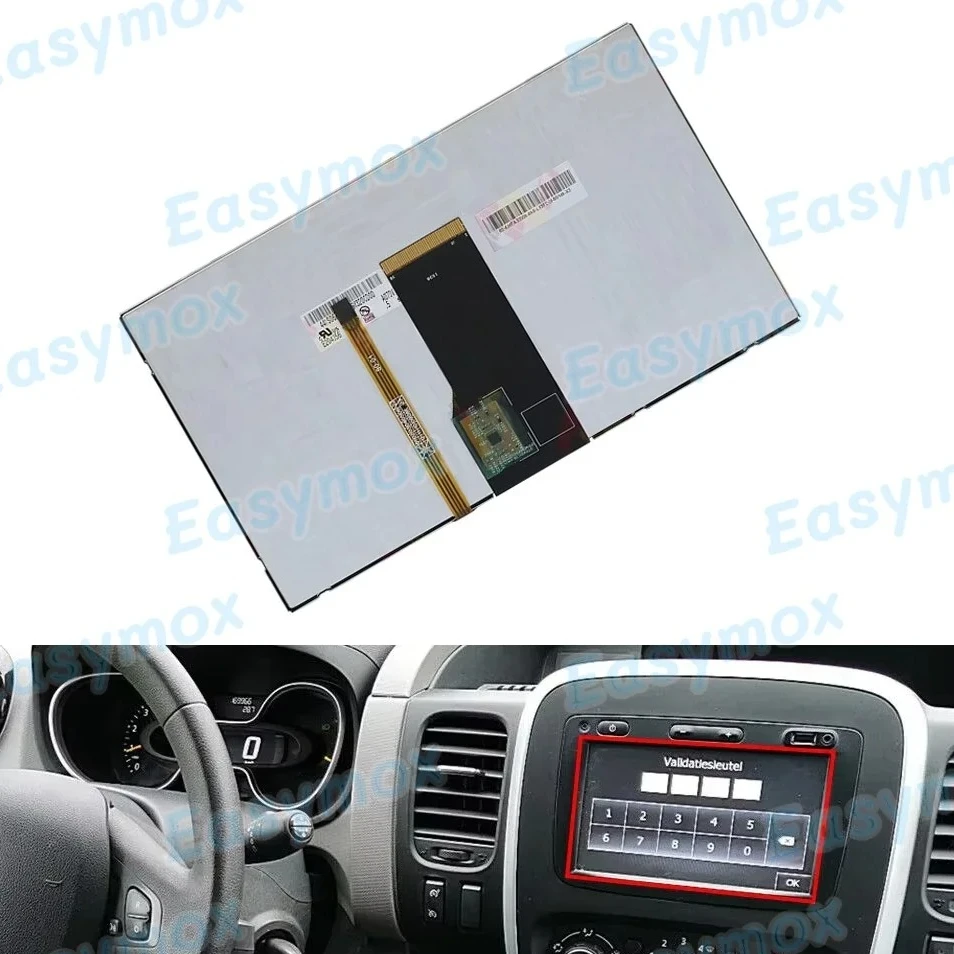 

7-дюймовый оригинальный ЖК-дисплей подходит для Renault Capture Duster Logan Master Traffic Clio, автомобильный радио-навигационный экран