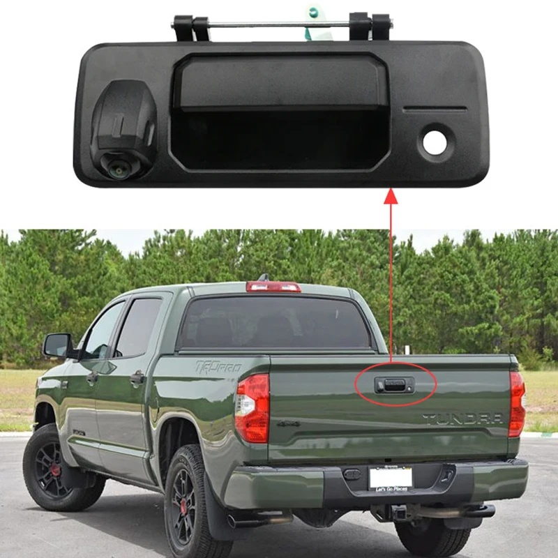 AHD 1080P NTSC Pickup Truck Tailgate Handle Rear View Reverse Camera For Toyota Tundra 2014-2020 For Toyota Tacoma 2016-2020