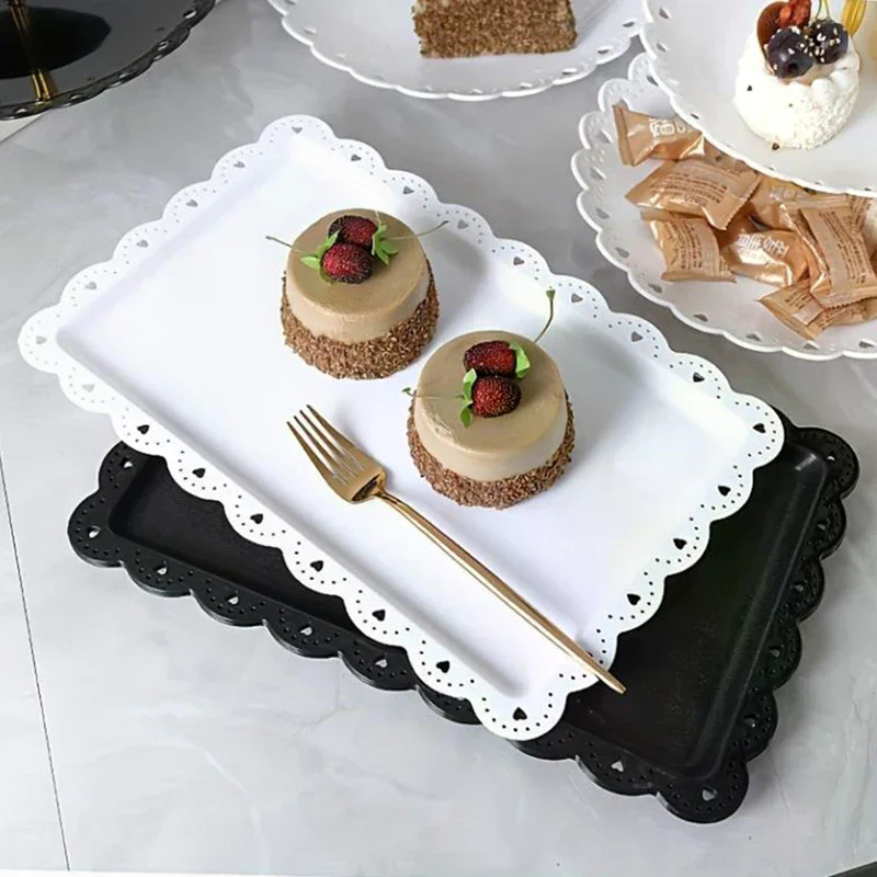 Christmas Tray Elegant Plastic Cake St Display Holder Wedding Birthday Party Supplies Christening Bridal Shower