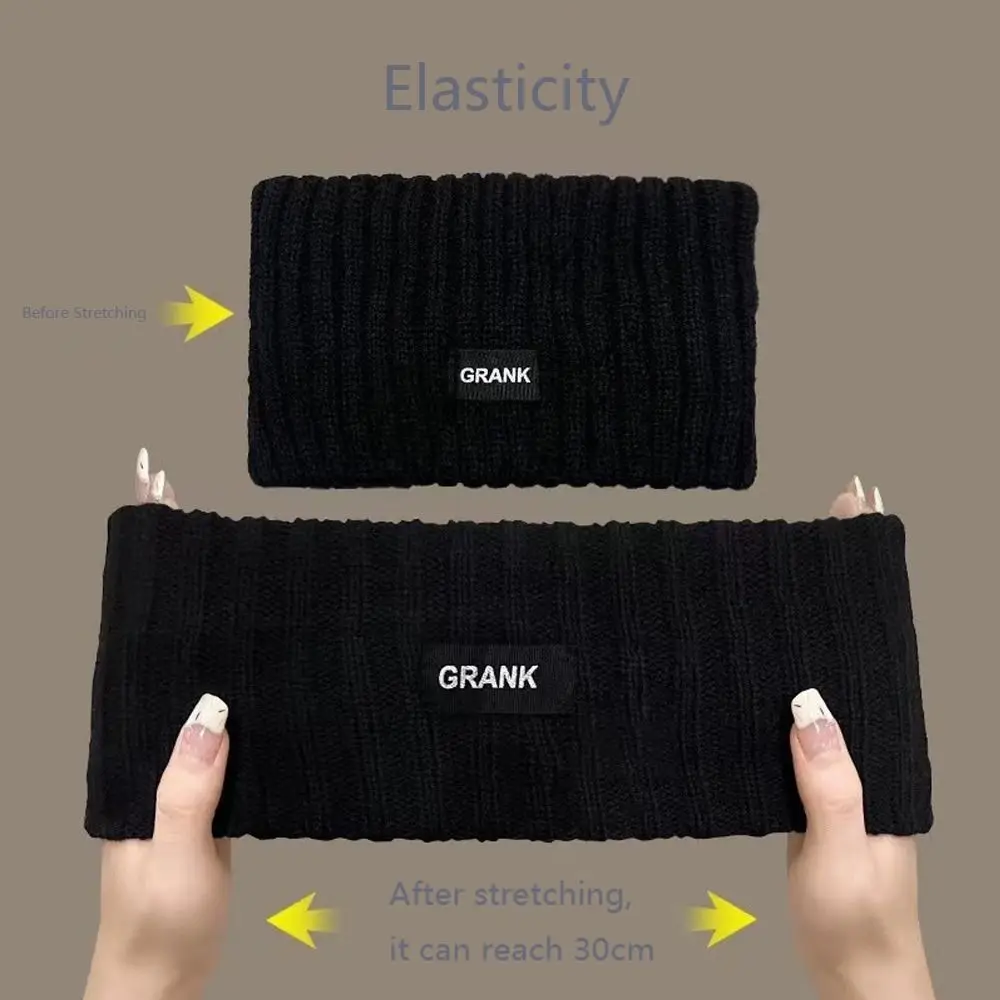 

Elastic Knitted Headbands Hat Sports Hair Bands Wide Winter Hats Solid Color Hair Accessories Women Headband Autumn Winter