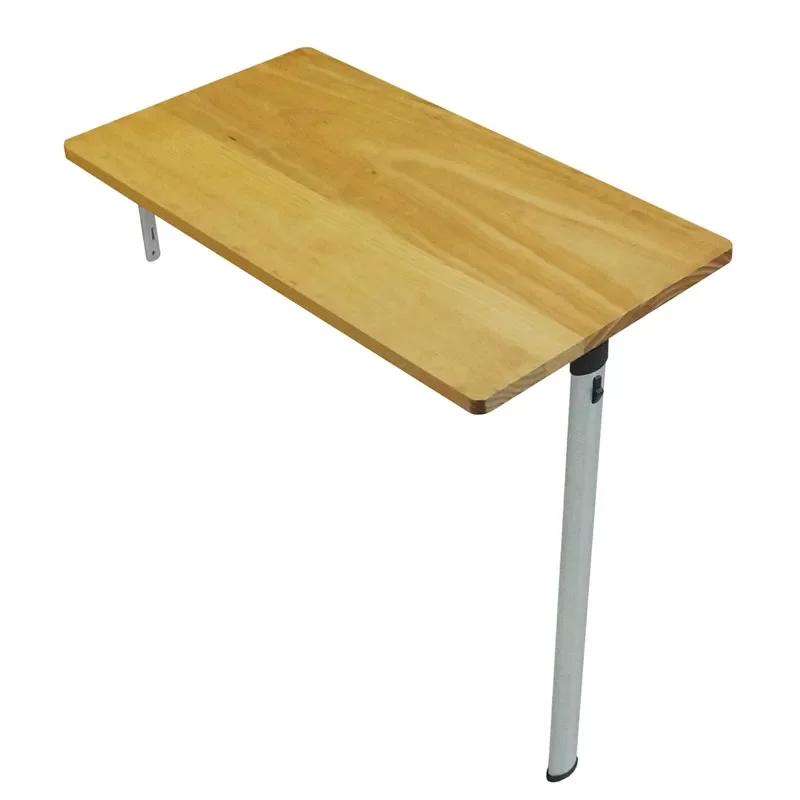 Wall Mounted Small Dining Table Simple Rectangular Solid Wood Foldable Laptop Table Space-Saving Wall Table Desk