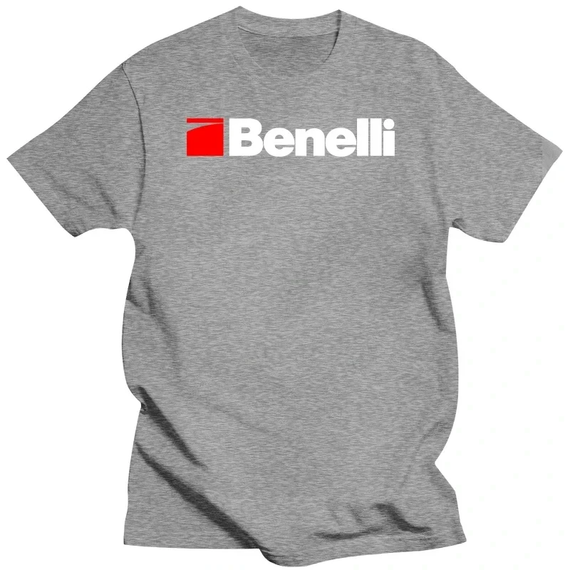 fashion Benelli Armi SpA Rifle Firearms Shotgun Pistol Revolver Print 100% Cotton T-Shirt Trend Hit Spring/Summer 2024