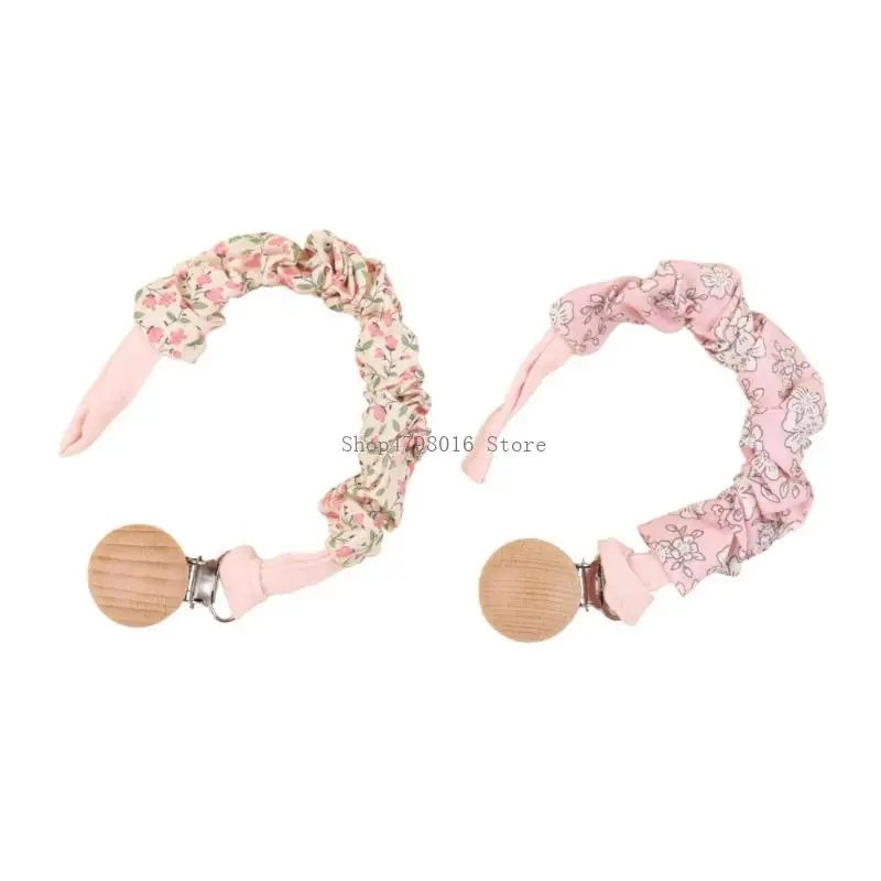 

2PCS Infants Soother Clip Comfortable Baby Pacifier Leash Secure Toy Attachment Lanyard Belt Fall Proof Strap