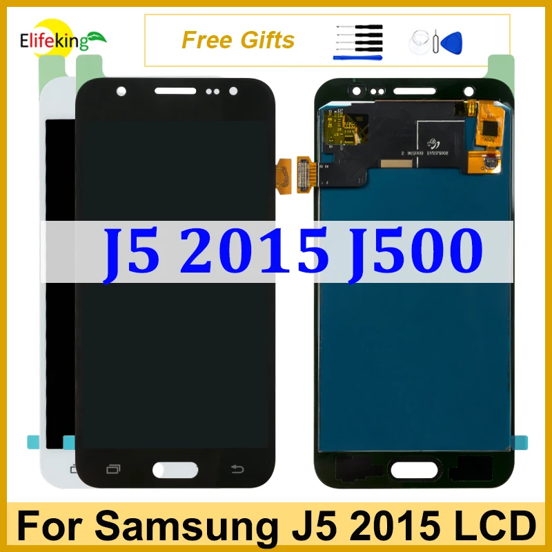 LCD For Samsung Galaxy J5 2015 J500 Display Touch Screen J500F J500FN J500M J500H Digitizer Assembly Replacement Phone Repair