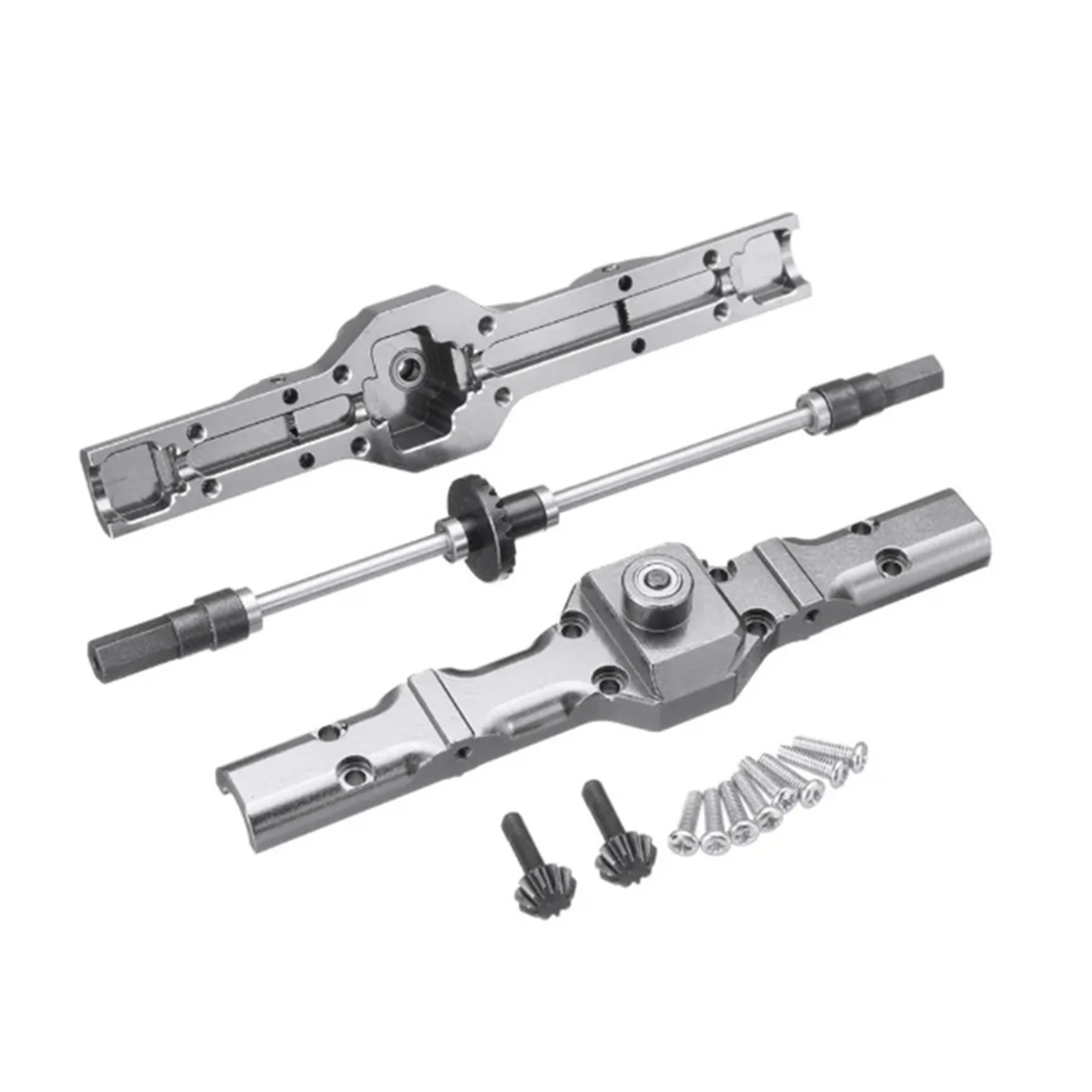 WPL B14 B24 C14 C24 C34 1/16用 CYGJ-プルロッド タイロッド プルロッドベース ショックアブソーバー & メタルフロント&リアブリッジアクスルギアボックス