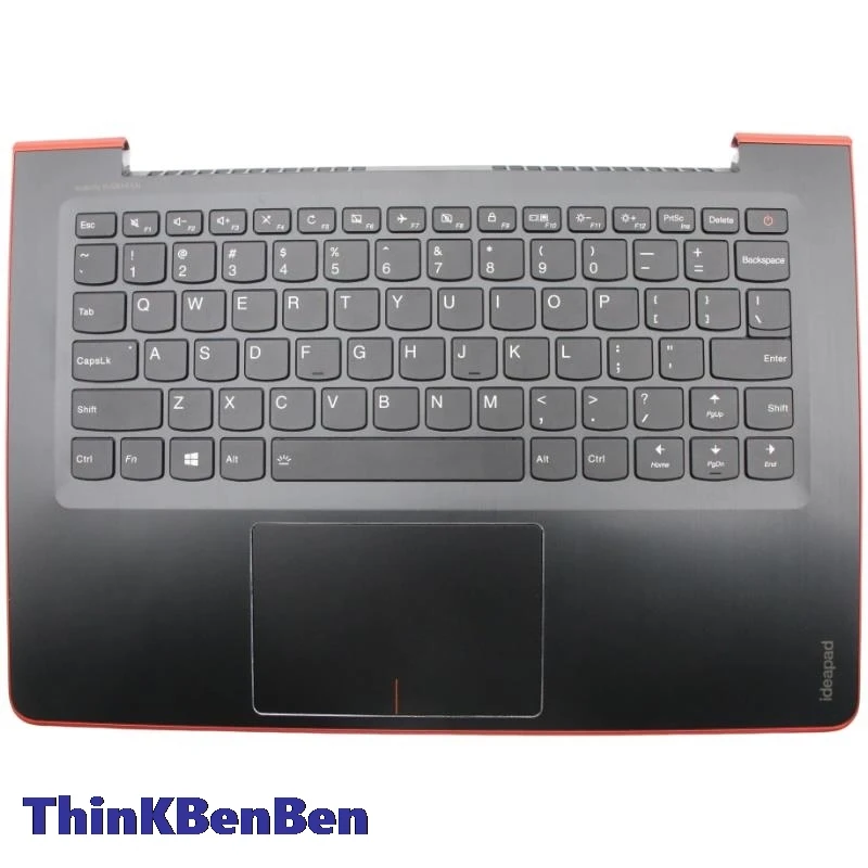 US English Black Keyboard Upper Case Palmrest Shell Cover For Lenovo Ideapad 510S 13 13ISK 13IKB 5CB0L45206